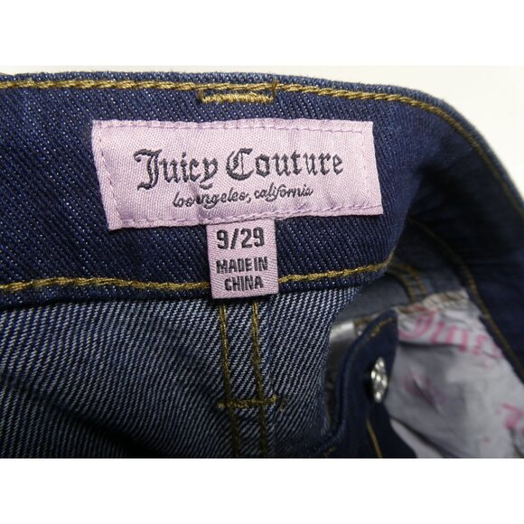 Juicy Couture Lunita Y2K High‎ Rise Jeans with Rhinestones Size 9/29 - Picture 3 of 7